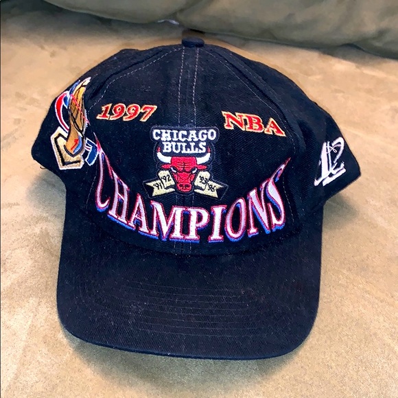 Vintage Chicago bulls 1997 championship ball cap - Picture 1 of 4